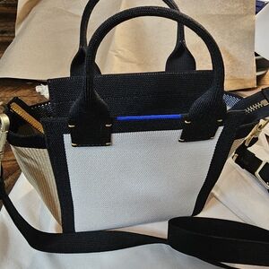 Rothy's Black and Tan Handbag